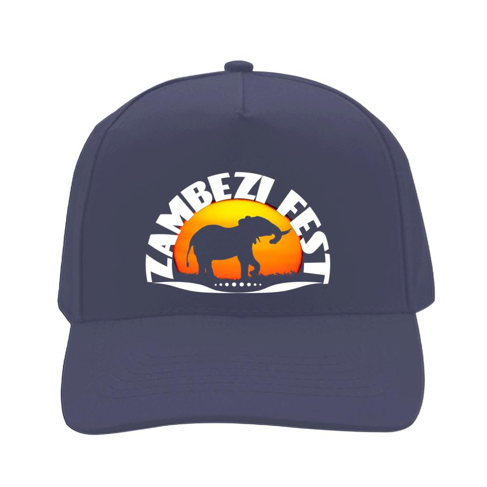 Zambezi Fest Navy Five Panel Baseball Cap