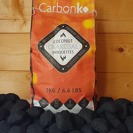 CarbonKO - Premium Coconut Shell Briquettes 3kg
