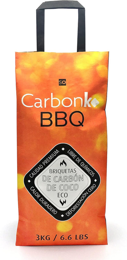 CarbonKO - Premium Coconut Shell Briquettes 3kg